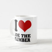 I Liebe Joe die Klempner-Tasse Kaffeetasse (Vorderseite Links)