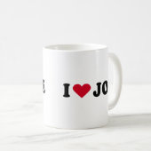 I LIEBE JOE KAFFEETASSE (VorderseiteRechts)