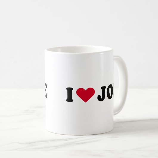 I LIEBE JOE KAFFEETASSE (VorderseiteRechts)