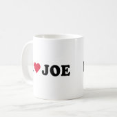 I LIEBE JOE KAFFEETASSE (Vorderseite Links)