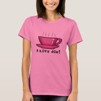I Liebe-Joe-Kaffeetasse-T - Shirt