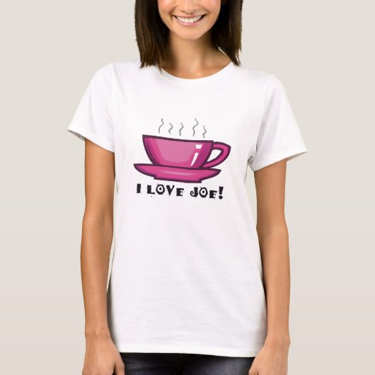I Liebe-Joe-Kaffeetasse-T - Shirt (Vorderseite)