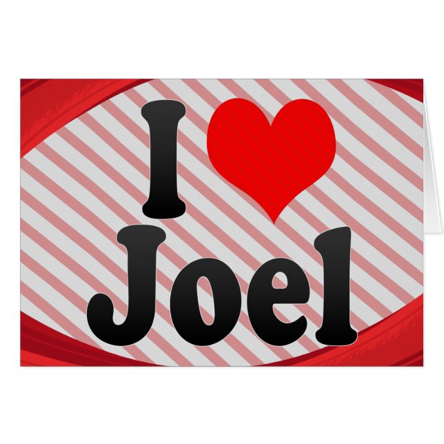 I Liebe Joel (Vorderseite (Horizontal))