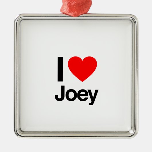 I Liebe Joey Ornament Aus Metall (Vorne)
