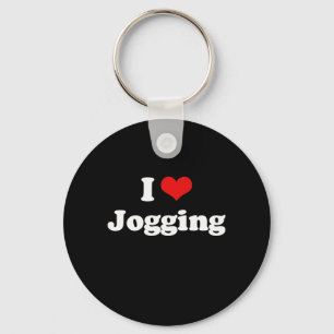 I Liebe-Joggen-T-Shirt Schlüsselanhänger