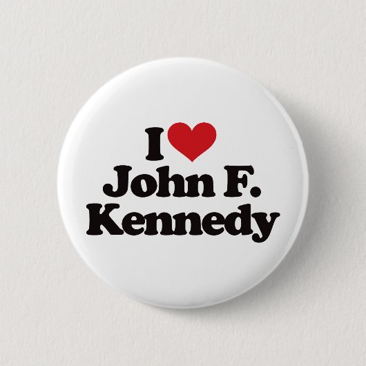I Liebe John F. Kennedy Button (Vorderseite)
