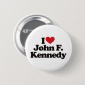 I Liebe John F. Kennedy Button (Vorne & Hinten)