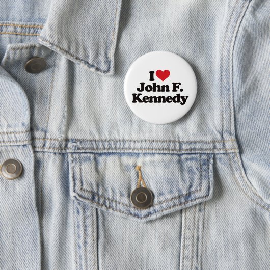 I Liebe John F. Kennedy Button (Beispiel)