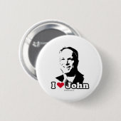 I LIEBE JOHN MCCAIN BUTTON (Vorne & Hinten)