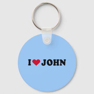 I LIEBE JOHN SCHLÜSSELANHÄNGER