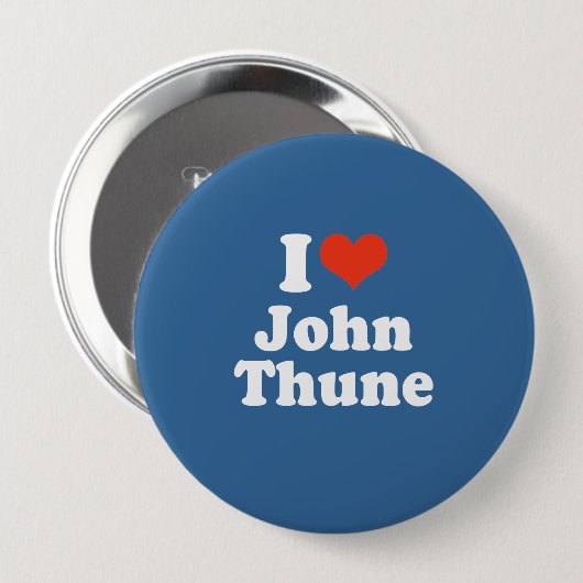 I LIEBE JOHN THUNE BUTTON (Vorne & Hinten)