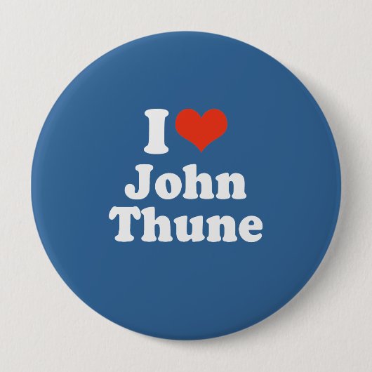 I LIEBE JOHN THUNE BUTTON (Vorderseite)
