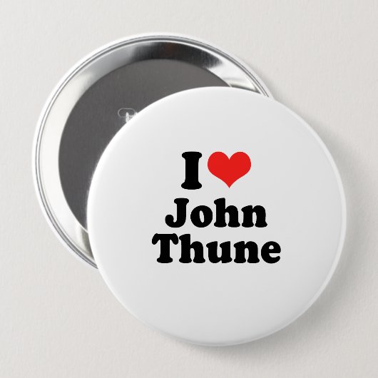 I Liebe John Thune Button (Vorne & Hinten)