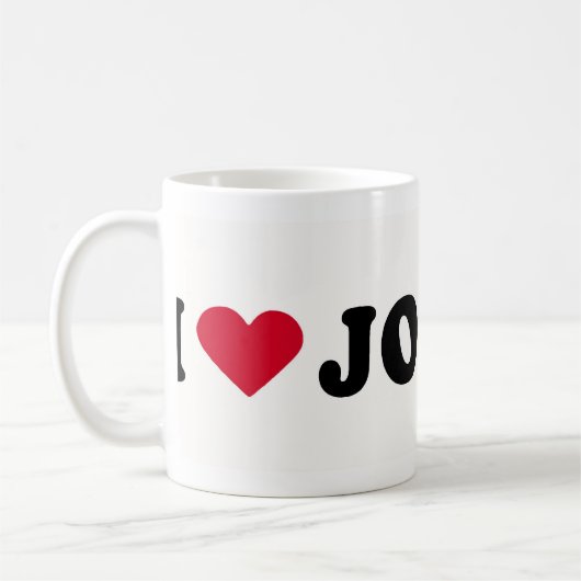 I LIEBE JOHNNY KAFFEETASSE (Links)