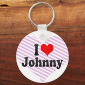 I Liebe Johnny Schlüsselanhänger (Vorderseite)