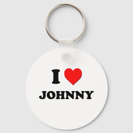 I Liebe Johnny Schlüsselanhänger (Vorderseite)