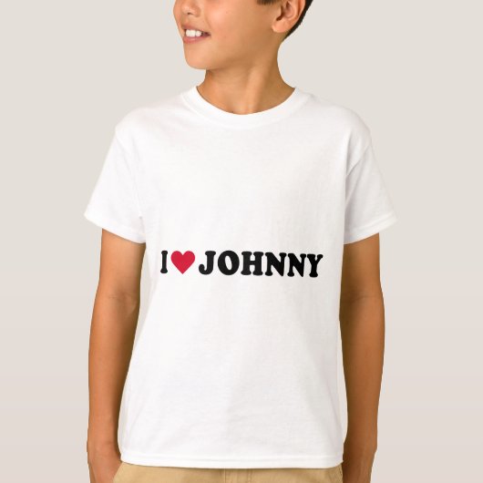 I LIEBE JOHNNY T-Shirt (Vorderseite)