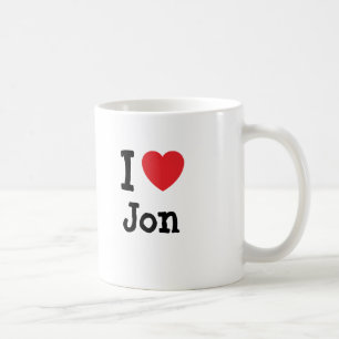 I Liebe Jon-Herz-T - Shirt Kaffeetasse