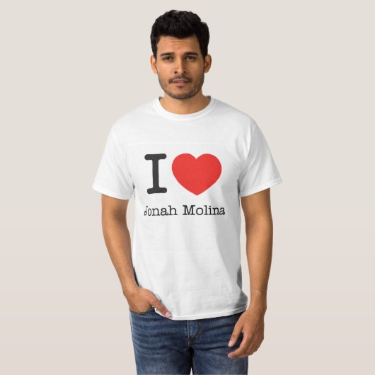 I LIEBE JONAH MOLINA T-Shirt (Vorne ganz)