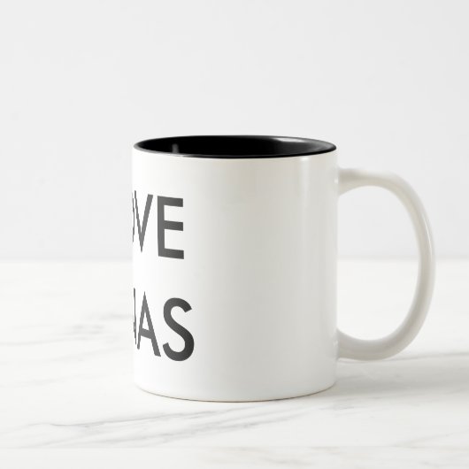I LIEBE JONAS ZWEIFARBIGE TASSE (Rechts)