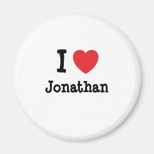 I Liebe Jonathan Herzbrauch personalisiert Magnet