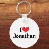 I Liebe Jonathan Schlüsselanhänger (Vorderseite)