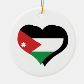 I Liebe Jordan Flag Ornament (Vorne)