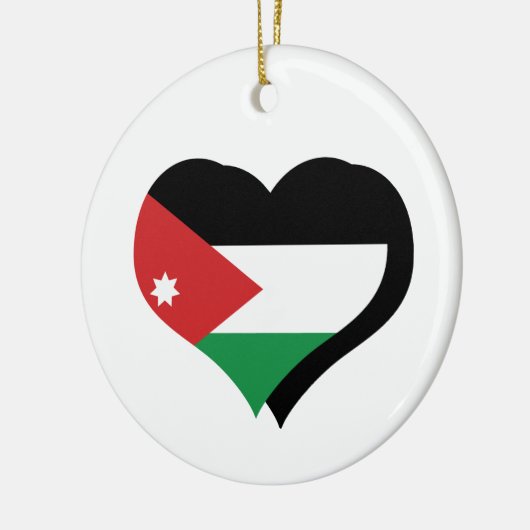 I Liebe Jordan Flag Ornament (Links)