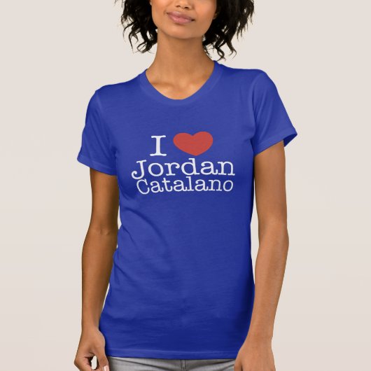 I Liebe Jordanien Catalano T-Shirt (Vorderseite)