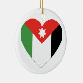 I Liebe Jordanien Keramik Ornament (Rechts)