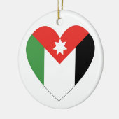 I Liebe Jordanien Keramik Ornament (Links)