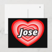 I Liebe Jose Postkarte (Vorne/Hinten)