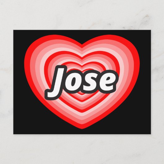I Liebe Jose Postkarte (Vorderseite)