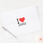I Liebe Josei Quadratischer Aufkleber (Umschlag)