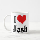 I Liebe Josh Kaffeetasse (Links)
