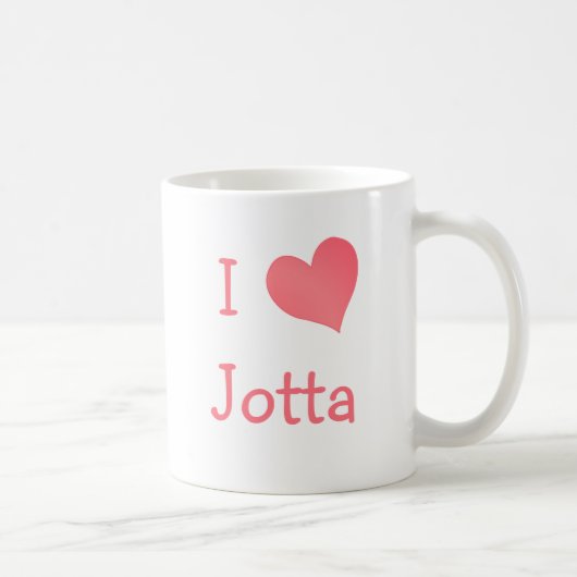 I Liebe Jotta Kaffeetasse (Rechts)