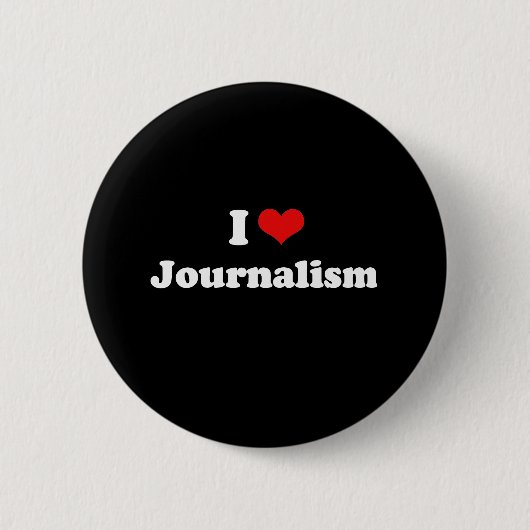 I Liebe-Journalismus-T-Shirt Button (Vorderseite)