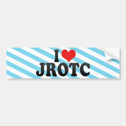 I Liebe JROTC Autoaufkleber (Vorne)