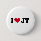I LIEBE JT BUTTON (Vorderseite)