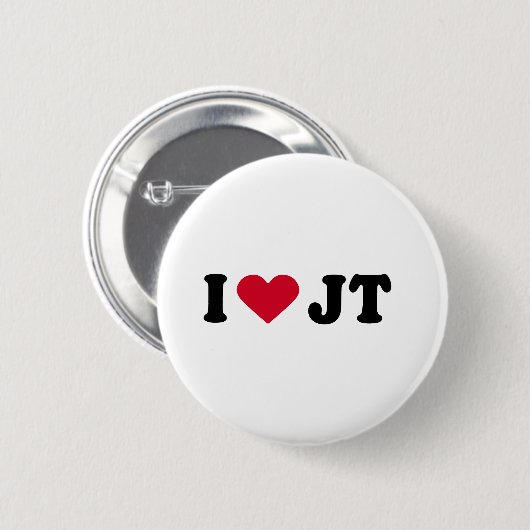 I LIEBE JT BUTTON (Vorne & Hinten)