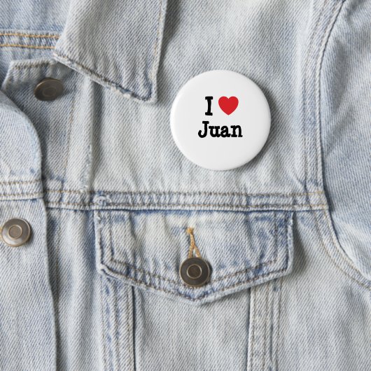 I Liebe Juan-herziger T - Shirt Button (Beispiel)