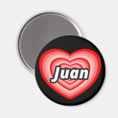 I Liebe Juan Magnet (Vorderseite/Rückseite)