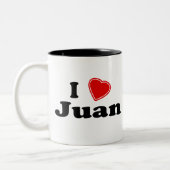 I Liebe Juan Zweifarbige Tasse (Links)
