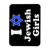 I Liebe Jüdische Mädchen Magnet (Vertikal)