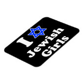 I Liebe Jüdische Mädchen Magnet (Linke Seite)