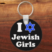 I Liebe Jüdische Mädchen Schlüsselanhänger (Vorderseite)
