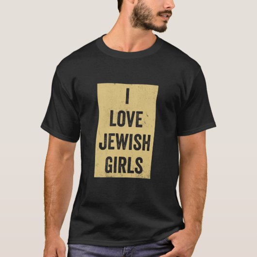 I Liebe Jüdische Mädchen T-Shirt (Vorderseite)
