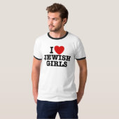 I Liebe Jüdische Mädchen T-Shirt (Vorne ganz)
