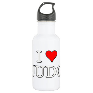 I Liebe Judo Edelstahlflasche