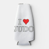 I Liebe Judo Flaschenkühler (Vorderseite)